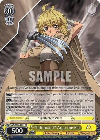 "Informant" Argo the Rat, Sword Art Online Animation 10th Anniversary SAO/S100-E001 RR