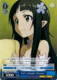 Yui's Simple Answer, Sword Art Online Vol.2 SAO/S26-E074 C