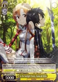 In the Sunlight Forest, Asuna & Kirito, Sword Art Online Vol.2 SAO/S26-PE02 PR