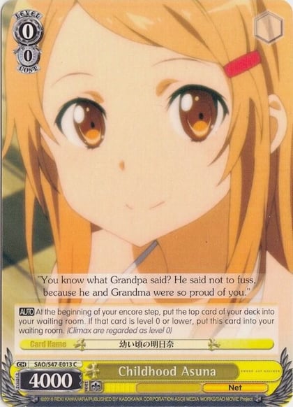 Childhood Asuna, Sword Art Online Re: Edit SAO/S47-E013 C