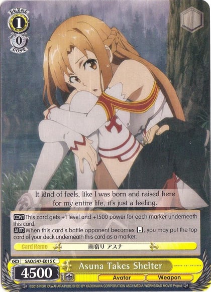 Asuna Takes Shelter, Sword Art Online Re: Edit SAO/S47-E015 C
