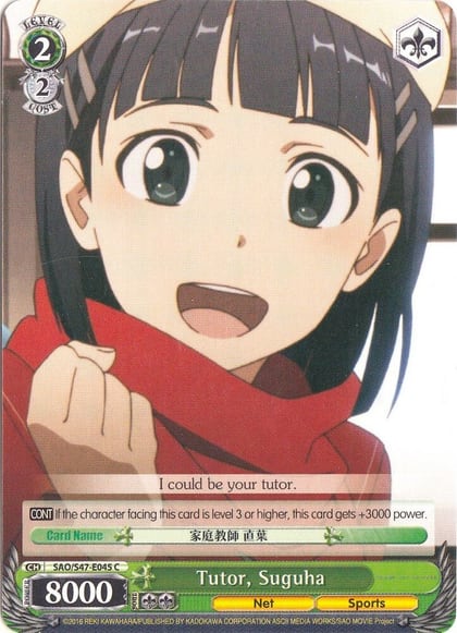 Tutor, Suguha, Sword Art Online Re: Edit SAO/S47-E045 C