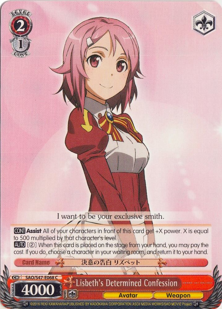 Lisbeth's Determined Confession, Sword Art Online Re: Edit SAO/S47-E068 C