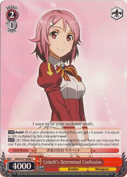 Lisbeth's Determined Confession, Sword Art Online Re: Edit SAO/S47-E068 C