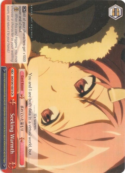 Seeking Warmth, Sword Art Online Re: Edit SAO/S47-E073 CR