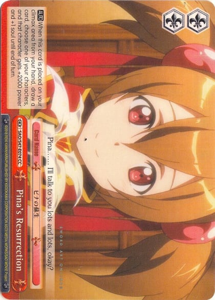 Pina's Resurrection, Sword Art Online Re: Edit SAO/S47-E074 CC