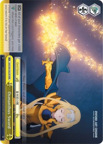 Osmanthus Sword (RRR), Sword Art Online -Alicization- SAO/S65-E023R RRR