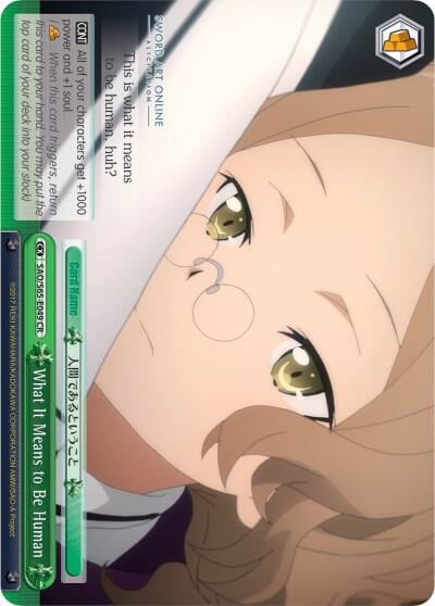 What It Means to Be Human, Sword Art Online -Alicization- SAO/S65-E049 CR