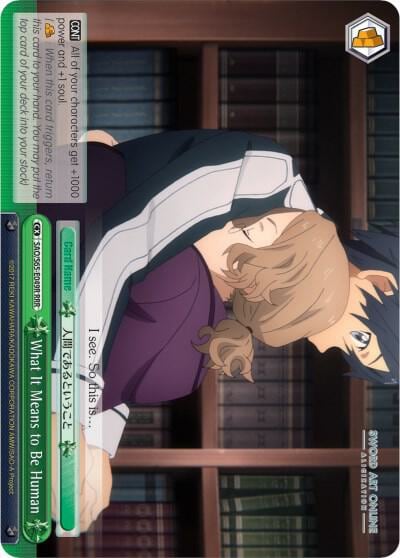 What It Means to Be Human (RRR), Sword Art Online -Alicization- SAO/S65-E049R RRR