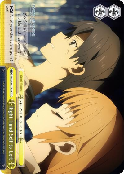 Right Hand Self to Left, Sword Art Online -Alicization- SAO/S65-TE08 TD