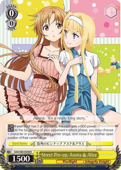 Street Pin-up, Asuna & Alice, Sword Art Online -Alicization- Vol.2 SAO/S80-E008 R