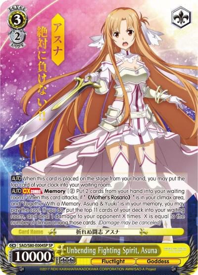 Unbending Fighting Spirit, Asuna (SP), Sword Art Online -Alicization- Vol.2 SAO/S80-E004SP SP