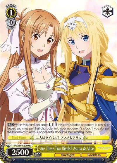Are These Two Rivals? Asuna & Alice, Sword Art Online -Alicization- Vol.2 SAO/S80-E009 R