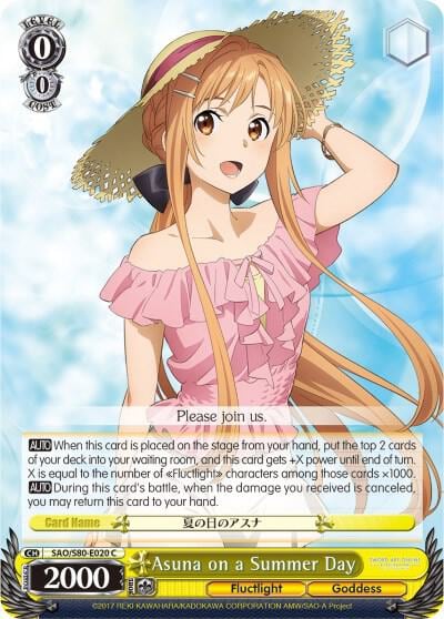 Asuna on a Summer Day, Sword Art Online -Alicization- Vol.2 SAO/S80-E020 C