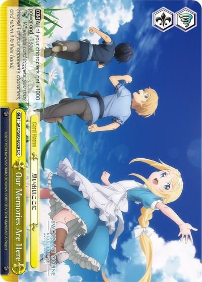 Our Memories Are Here, Sword Art Online -Alicization- Vol.2 SAO/S80-E029 CR