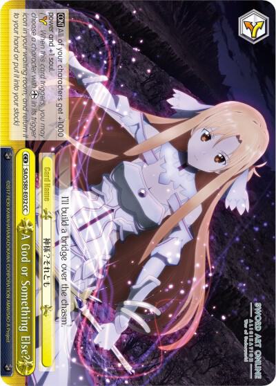 A God or Something Else?, Sword Art Online -Alicization- Vol.2 SAO/S80-E032 CC