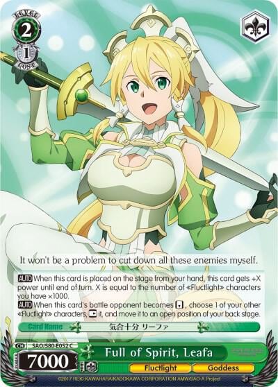 Full of Spirit, Leafa, Sword Art Online -Alicization- Vol.2 SAO/S80-E052 C