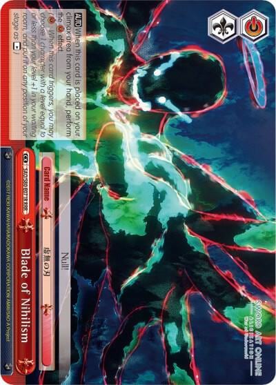 Blade of Nihilism (RRR), Sword Art Online -Alicization- Vol.2 SAO/S80-E071R RRR