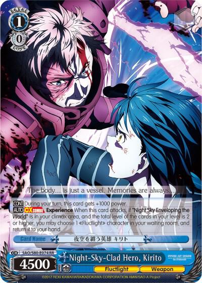 Night-Sky-Clad Hero, Kirito, Sword Art Online -Alicization- Vol.2 SAO/S80-E074 RR
