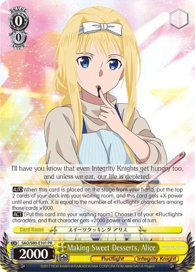 Making Sweet Desserts, Alice, Sword Art Online -Alicization- Vol.2 SAO/S80-E101 PR