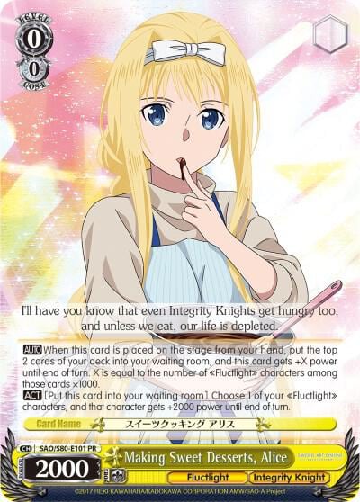 Making Sweet Desserts, Alice, Sword Art Online -Alicization- Vol.2 SAO/S80-E101 PR
