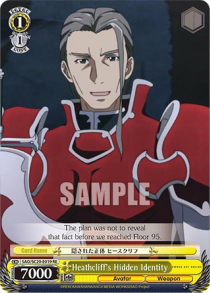 Heathcliff's Hidden Identity, Sword Art Online Chronicle Set SAO/S20-E019 RE