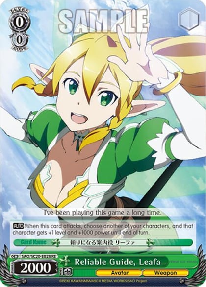 Reliable Guide, Leafa, Sword Art Online Chronicle Set SAO/SC20-E028 RE