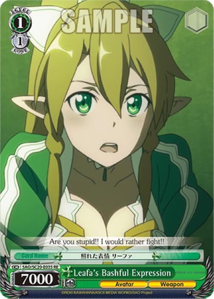 Leafa's Bashful Expression, Sword Art Online Chronicle Set SAO/S20-E035 RE