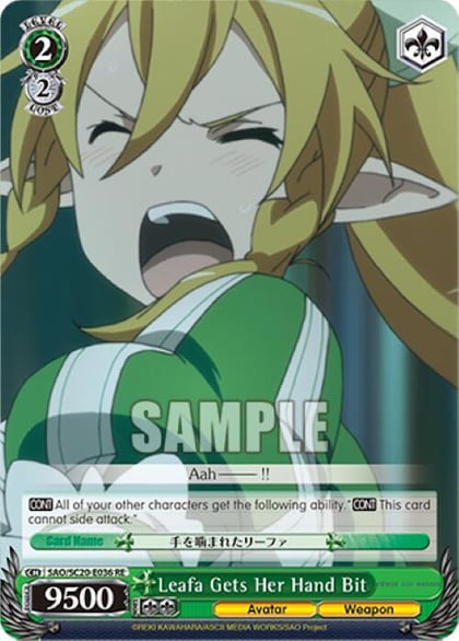 Leafa Gets Her Hand Bit, Sword Art Online Chronicle Set SAO/S20-E036 RE