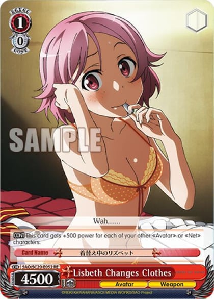 Lisbeth Changes Clothes, Sword Art Online Chronicle Set SAO/SC20-E052 RE