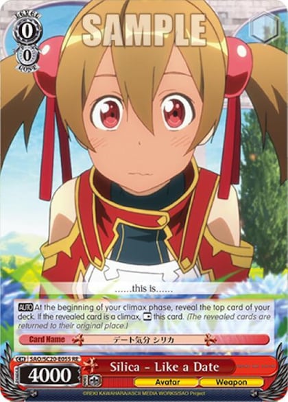 Silica - Like a Date, Sword Art Online Chronicle Set SAO/SC20-E055 RE