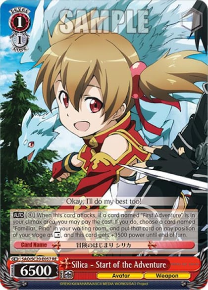 Silica - Start of the Adventure, Sword Art Online Chronicle Set SAO/S20-E057 RE