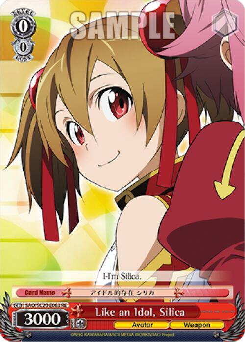 Like an Idol, Silica, Sword Art Online Chronicle Set SAO/SC20-E063 RE