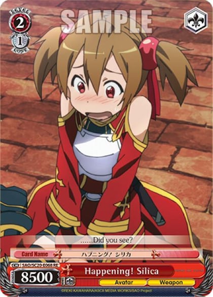 Happening! Silica, Sword Art Online Chronicle Set SAO/S20-E068 RE