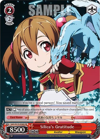 Silica's Gratitude, Sword Art Online Chronicle Set SAO/S20-E069 RE