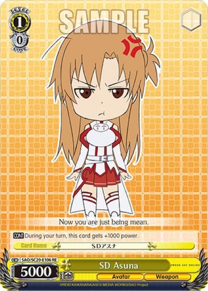 SD Asuna, Sword Art Online Chronicle Set SAO/SC20-E106 RE