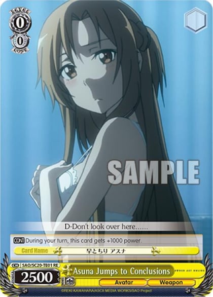 Asuna Jumps to Conclusions (TD), Sword Art Online Chronicle Set SAO/SC20-TE01 RE