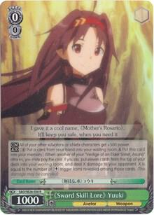 "Sword Skill Lore" Yuuki (Parallel Foil), Sword Art Online II Vol.2 SAO/SE26-E08 R
