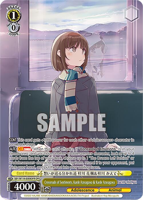 Crossroads of Sentiments, Kaede Azusagawa & Kaede Azusagawa (OFR), Rascal Does Not Dream Series SBY/W114-E008OFR OFR