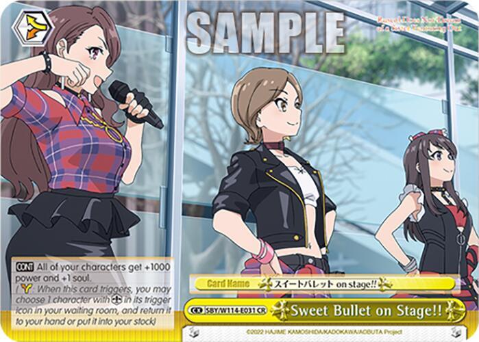 Sweet Bullet on Stage!!, Rascal Does Not Dream Series SBY/W114-E031 CR