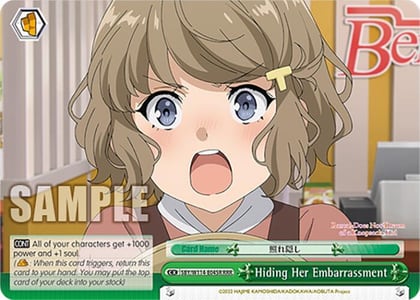 Hiding Her Embarrassment (RRR), Rascal Does Not Dream Series SBY/W114-E045R RRR