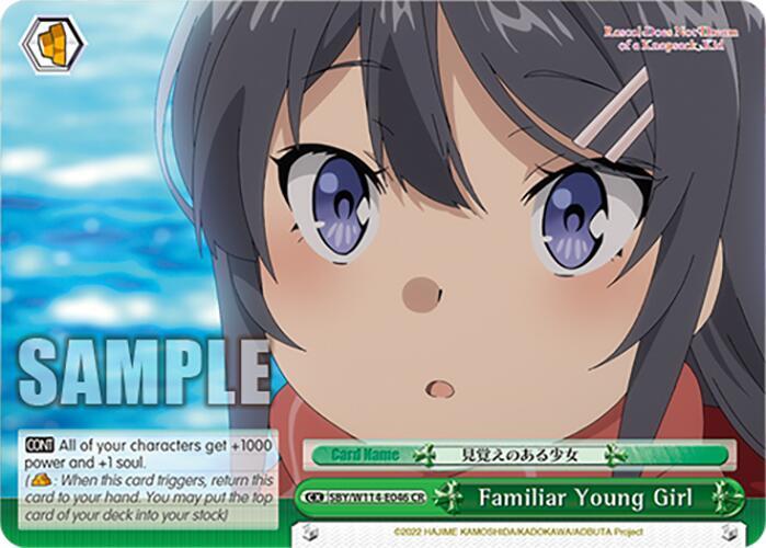 Familiar Young Girl, Rascal Does Not Dream Series SBY/W114-E046 CR