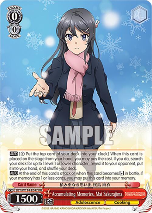 Accumulating Memories, Mai Sakurajima, Rascal Does Not Dream Series SBY/W114-E047 RR