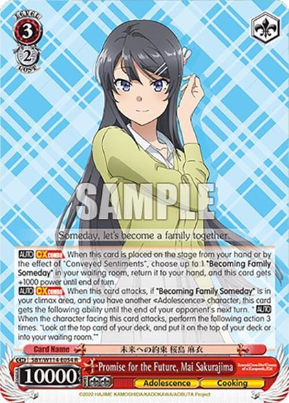 Promise for the Future, Mai Sakurajima, Rascal Does Not Dream Series SBY/W114-E054 R
