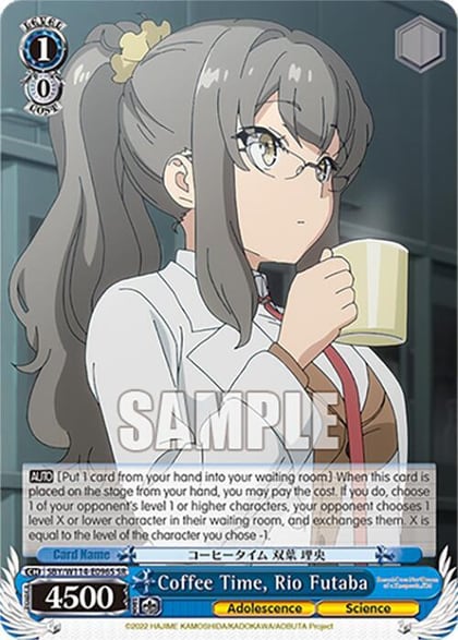 Coffee Time, Rio Futaba (SR), Rascal Does Not Dream Series SBY/W114-E096S SR