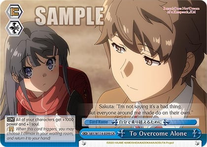 To Overcome Alone, Rascal Does Not Dream Series SBY/W114-E099 CR