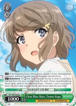Clear Blue Skies, Tomoe Koga, Rascal Does Not Dream of Bunny Girl Senpai SBY/W64-E028 R