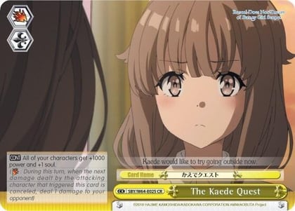 The Kaede Quest, Rascal Does Not Dream of Bunny Girl Senpai SBY/W64-E025 CR