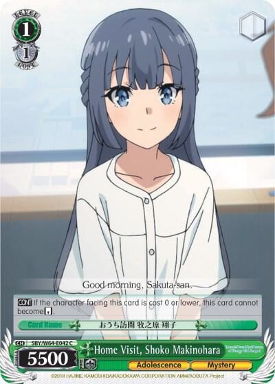 Home Visit, Shoko Makinohara, Rascal Does Not Dream of Bunny Girl Senpai SBY/W64-E042 C