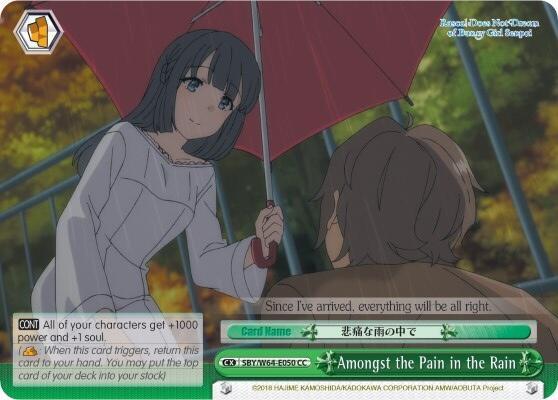 Amongst the Pain in the Rain, Rascal Does Not Dream of Bunny Girl Senpai SBY/W64-E050 CC